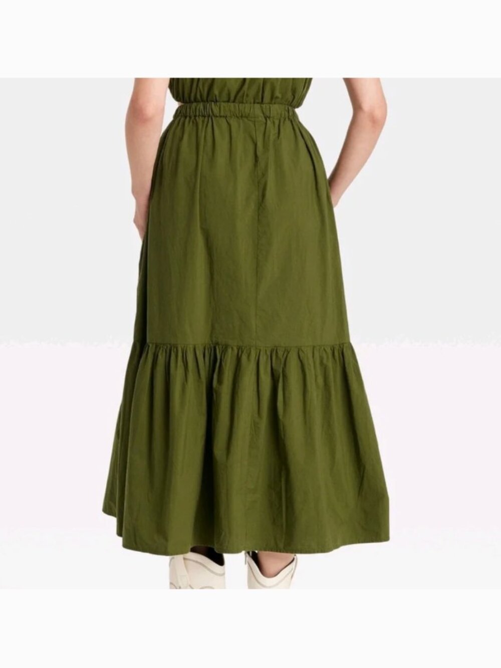Universal Thread Green Boho Broom Women's Maxi Western Skirt - Picture 8 of 12